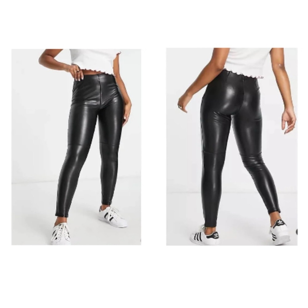 Abercrombie & Fitch Faux Leather Leggings, Size M